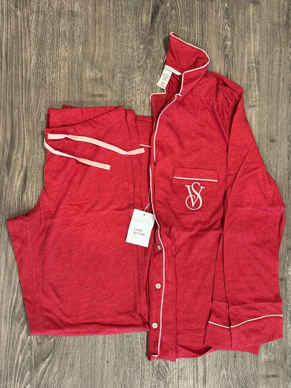 BRAND NEW Victoria's Secret Red Pajama Set Size Small